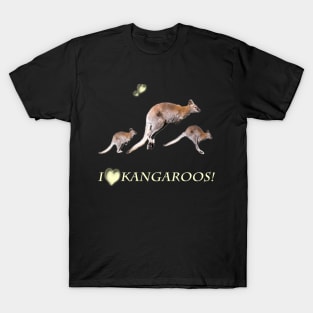 Australia Gift idea photo i love kangaroos T-Shirt